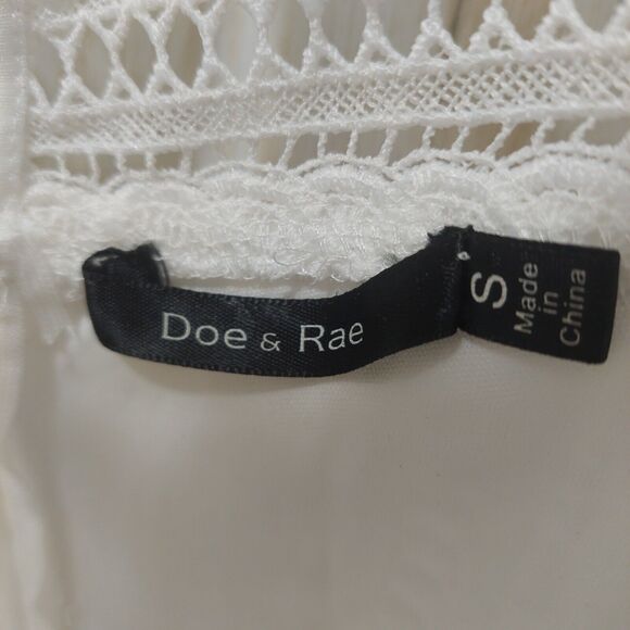 Doe & Rae Women’s Sheath~Size Small~ Sleeveless~Lace Overlay~Drop Waist~Lined - Picture 3 of 12